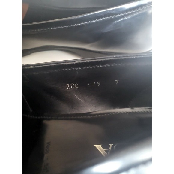 PRADA Men's Black leathet Slip On Loafers Dress Shoes Size ; 7 Made in Italy - Picture 10 of 12